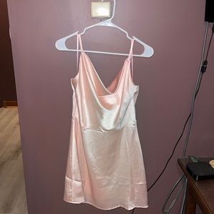 Born to be Chic- Pink Satin Dress-  US Size 6